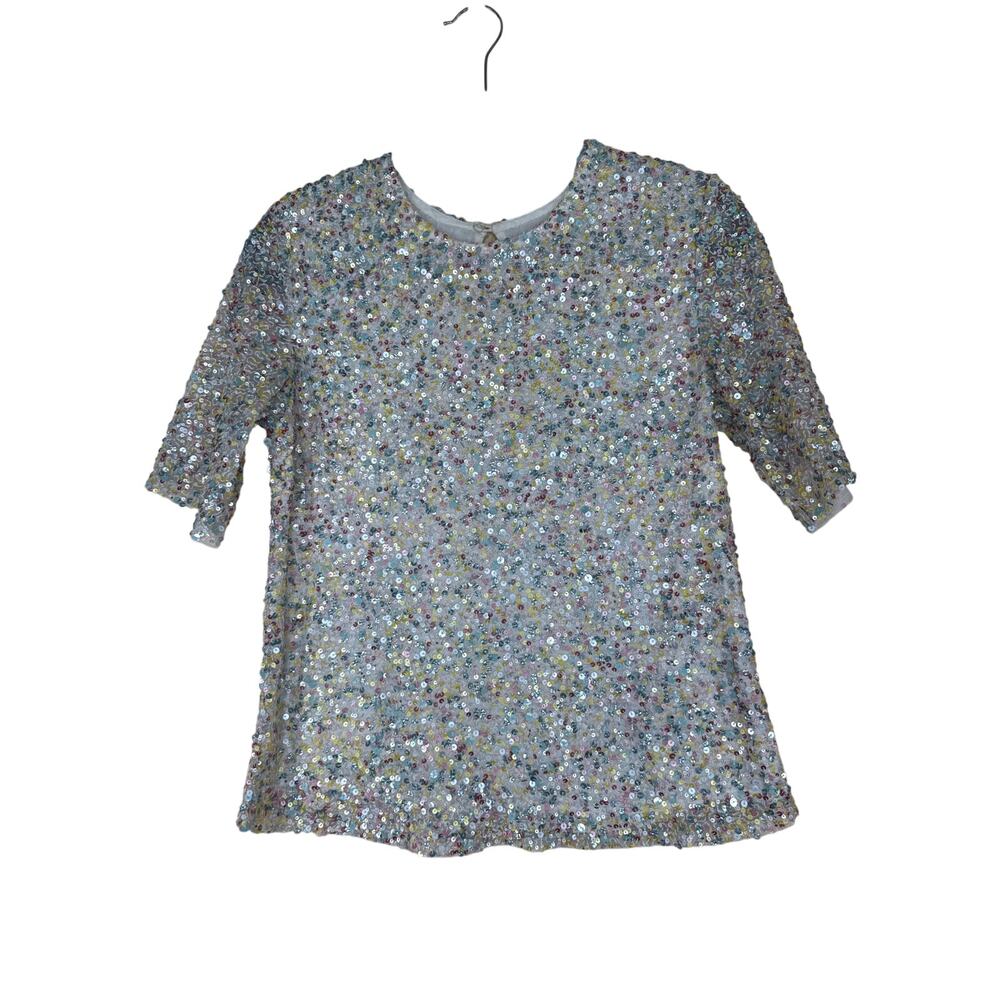 Varun Bahl Sequin, Party, Holiday Festive Glam Y2K Bold Shirt Size Small